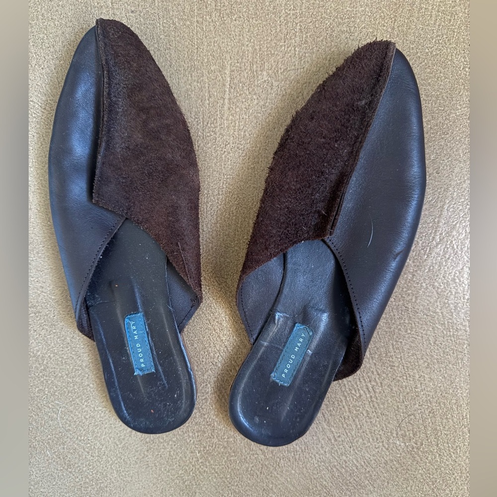 Proud Mary leather flats.